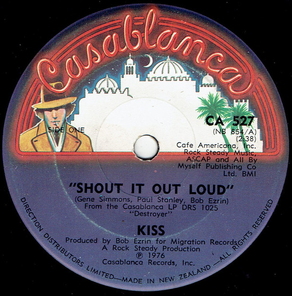 Accords et paroles Shout It Out Loud Kiss