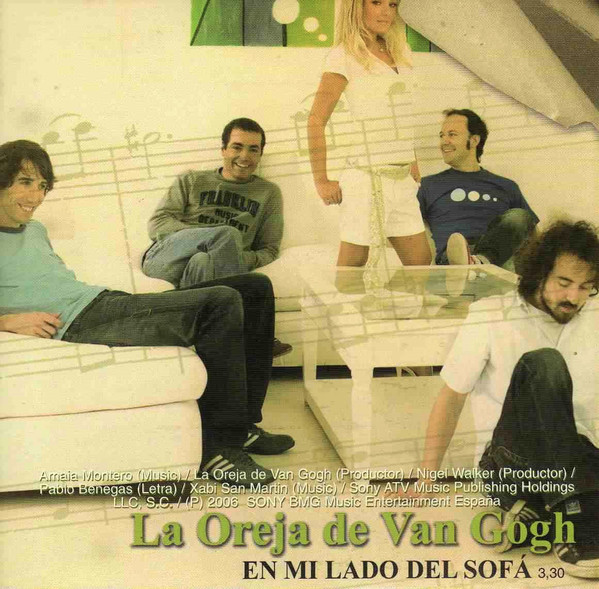 Accords et paroles En Mi Lado Del Sofá La Oreja de Van Gogh