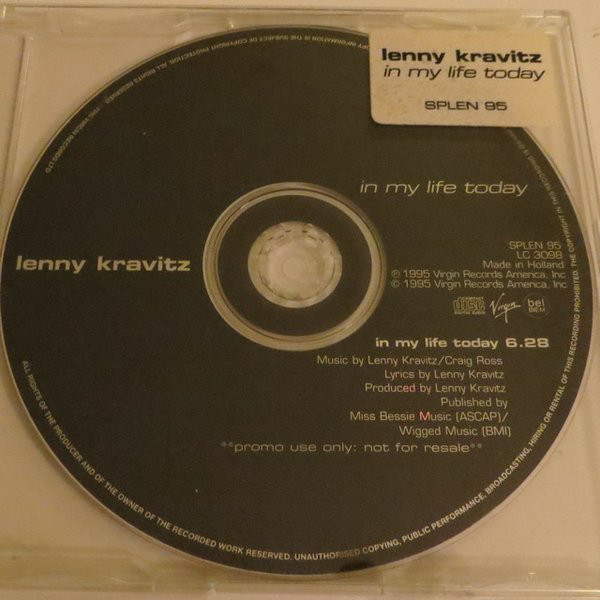 Accords et paroles In My Life Today Lenny Kravitz