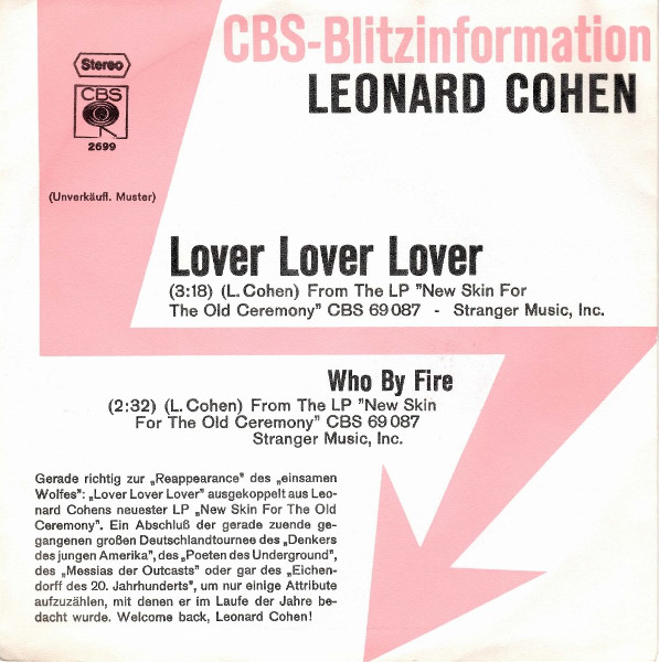 Accords et paroles Who By Fire Leonard Cohen