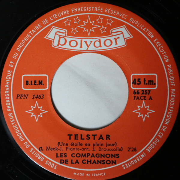 Accords et paroles Telstar (Une Étoile En Plein Jour) Les Compagnons de la chanson
