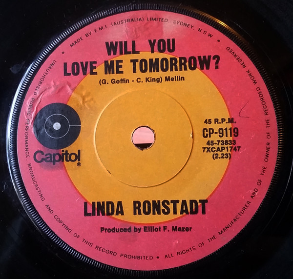 Accords et paroles Will You Love Me Tomorrow Linda Ronstadt