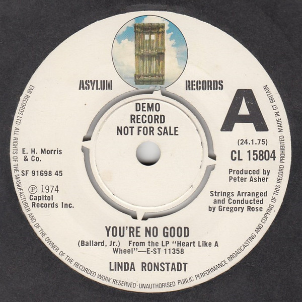 Accords et paroles You're No Good Linda Ronstadt