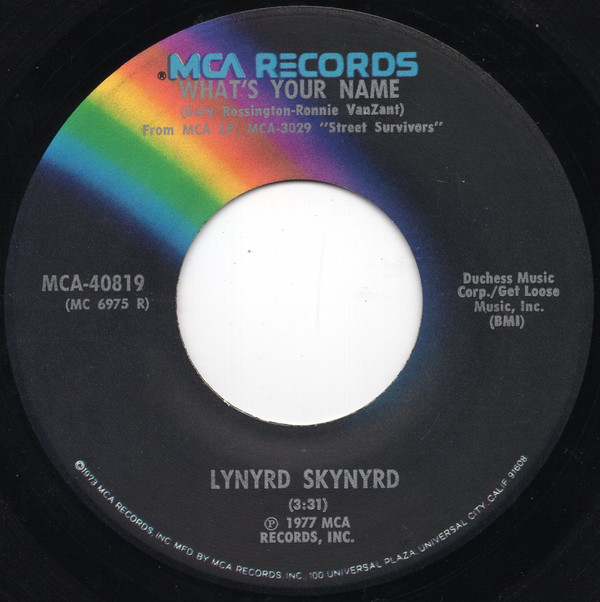Accords et paroles what's your name Lynyrd Skynyrd