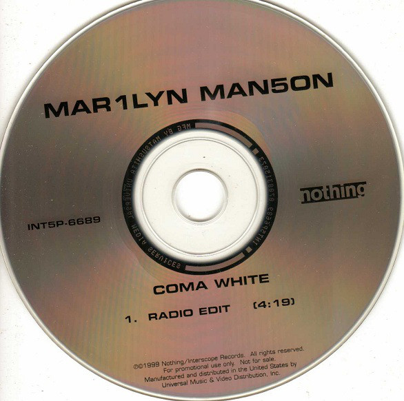 Accords et paroles Coma White Marilyn Manson