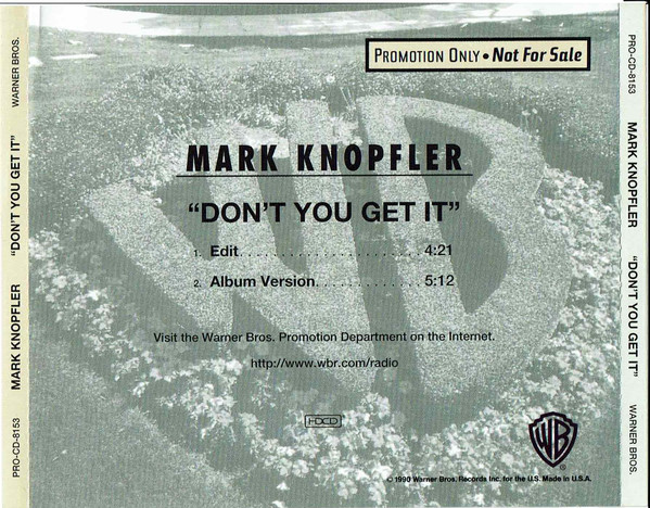 Accords et paroles Don't You Get It Mark Knopfler