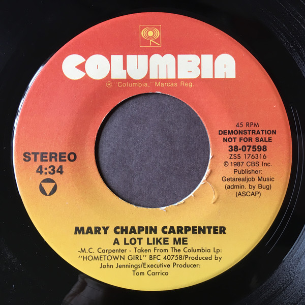 Accords et paroles A Lot Like Me Mary Chapin Carpenter