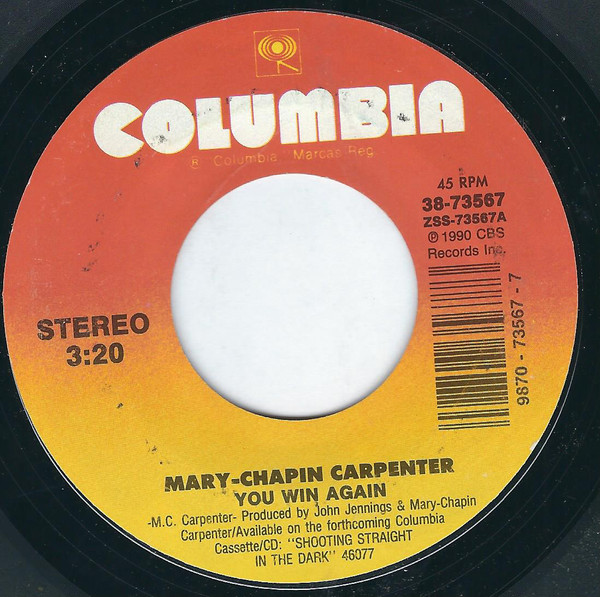 Accords et paroles The Moon And St Christopher Mary Chapin Carpenter