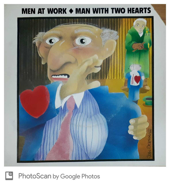 Accords et paroles Man With Two Hearts Men At Work