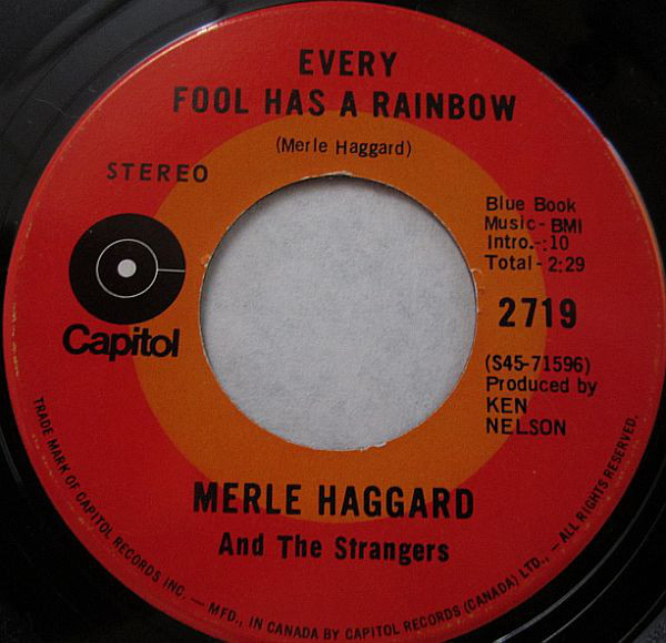 Accords et paroles Every Fool Has A Rainbow Merle Haggard