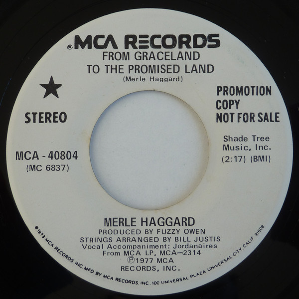 Accords et paroles From Graceland To The Promised Land Merle Haggard