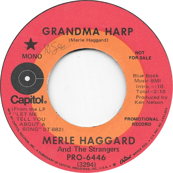 Accords et paroles Grandma Harp Merle Haggard