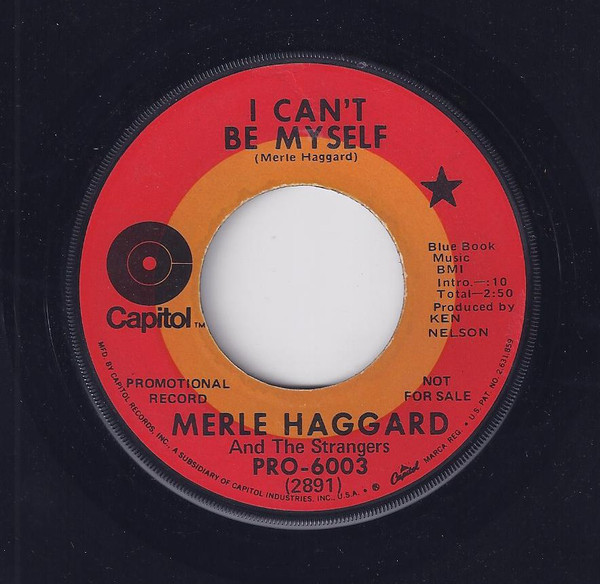 Accords et paroles I Can't Be Myself Merle Haggard