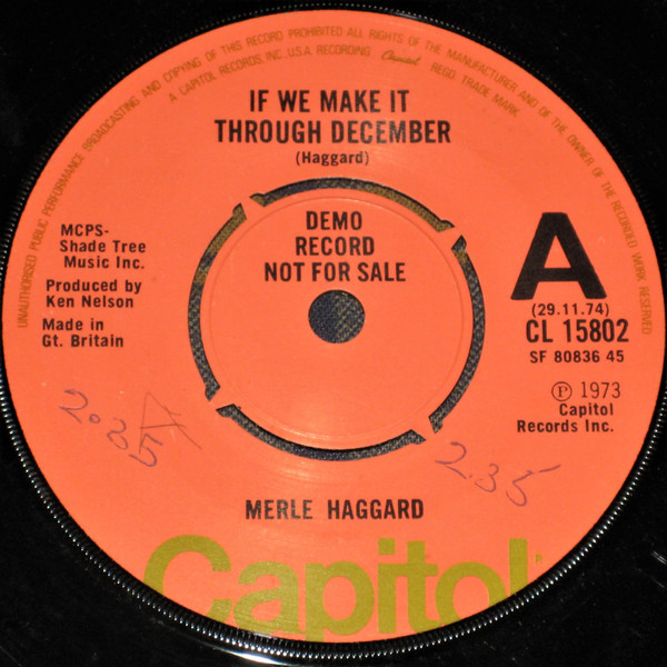 Accords et paroles If We Make It Through December Merle Haggard