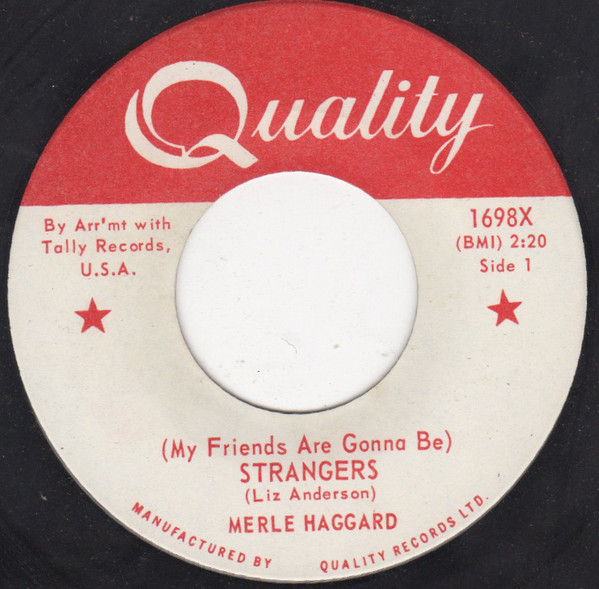 Accords et paroles My Friends Are Gonna Be Strangers Merle Haggard