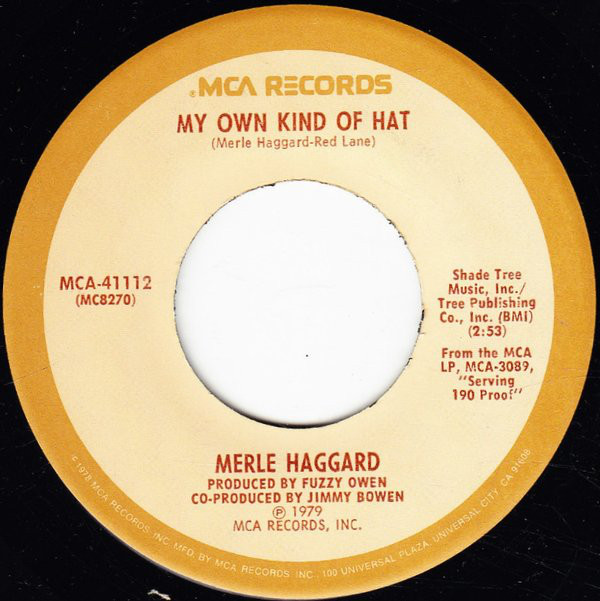 Accords et paroles My Own Kind Of Hat Merle Haggard