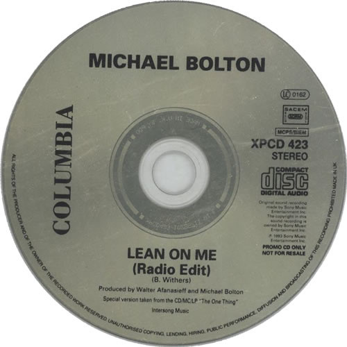 Accords et paroles Lean On Me Michael Bolton