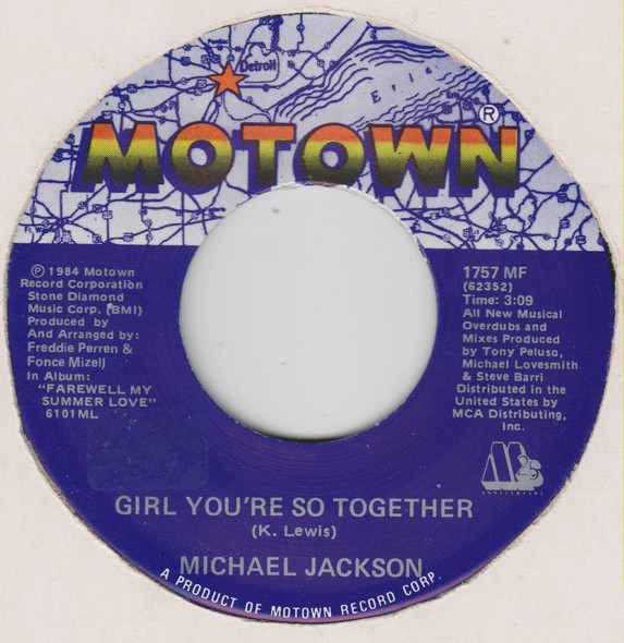 Accords et paroles Girl Youre So Together Michael Jackson