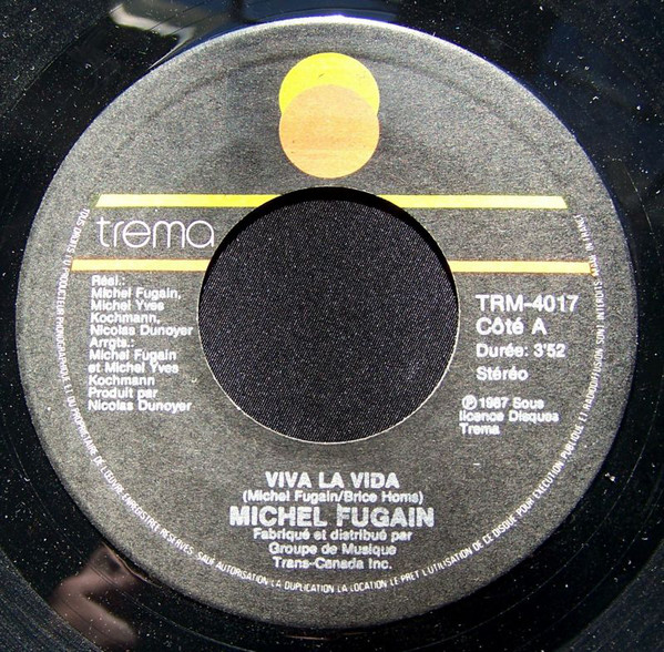 Accords et paroles Viva La Vida Michel Fugain