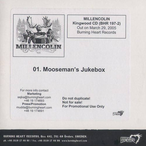 Accords et paroles Mooseman's Jukebox Millencolin