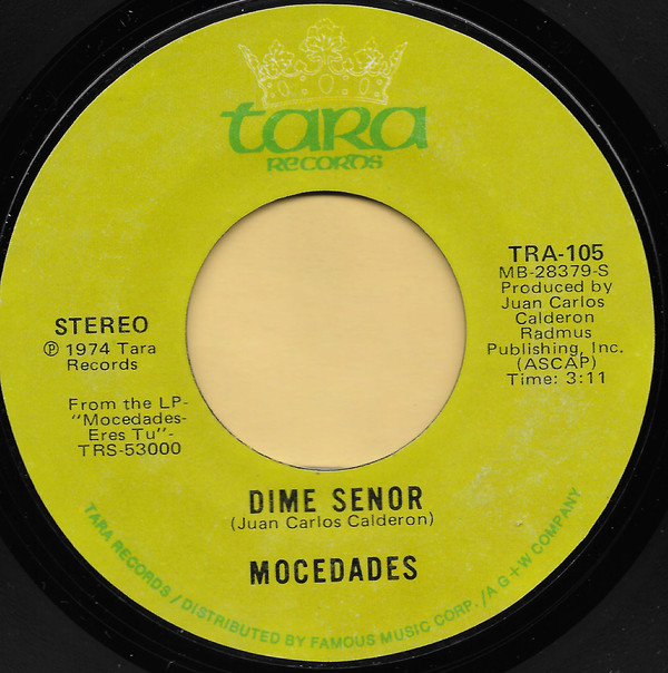 Accords et paroles Dime Senor Mocedades