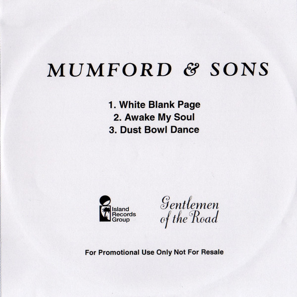 Accords et paroles White Blank Page Mumford & Sons