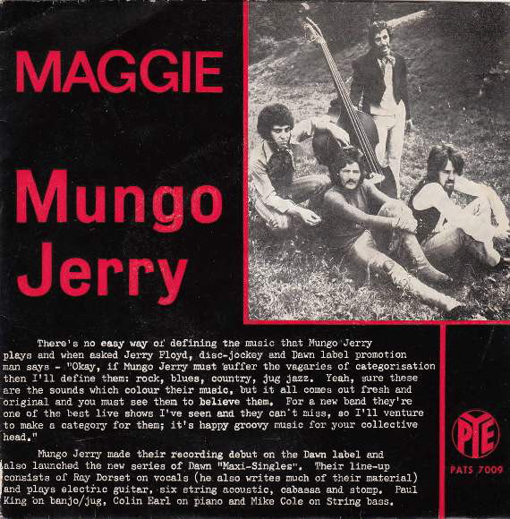 Accords et paroles Maggie Mungo Jerry