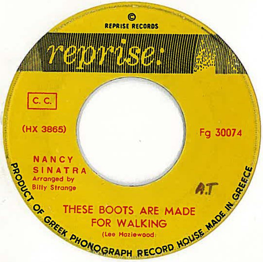 Accords et paroles These boots are made for walking Nancy Sinatra