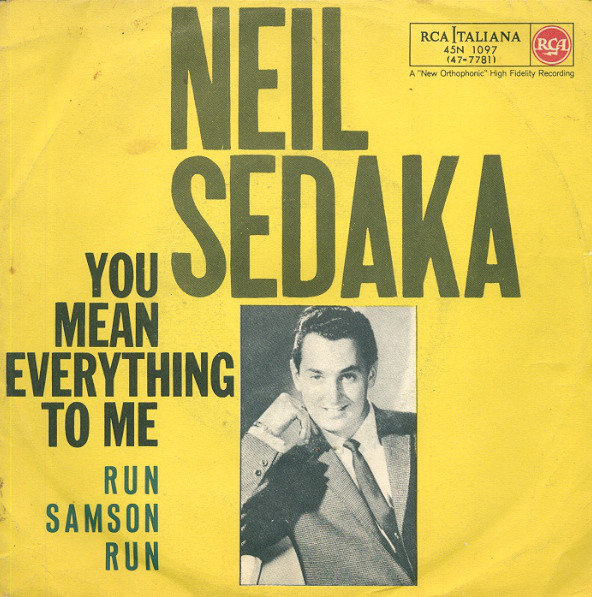 Accords et paroles You Mean Everything To Me Neil Sedaka