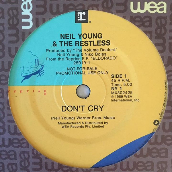 Accords et paroles Dont Cry Neil Young