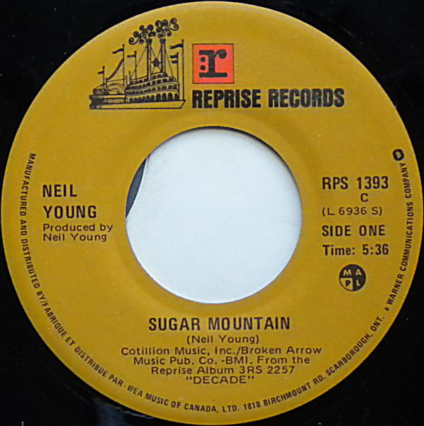 Accords et paroles Sugar Mountain Neil Young