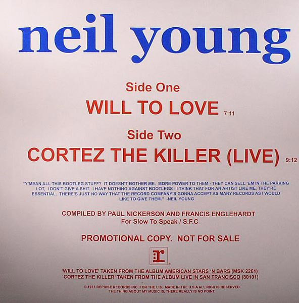 Accords et paroles Will To Love Neil Young