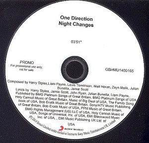 Accords et paroles Night Changes One Direction