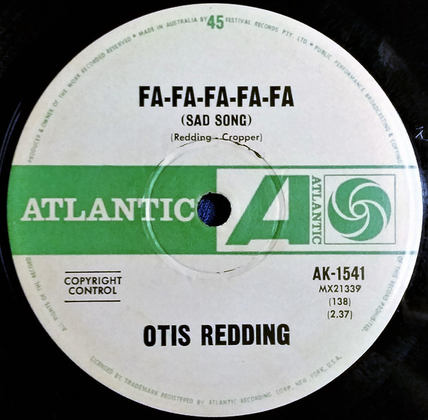 Accords et paroles Fa-Fa-Fa-Fa-Fa (Sad Song) Otis Redding