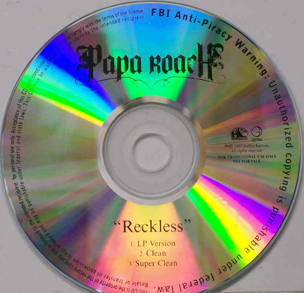 Accords et paroles Reckless Papa Roach