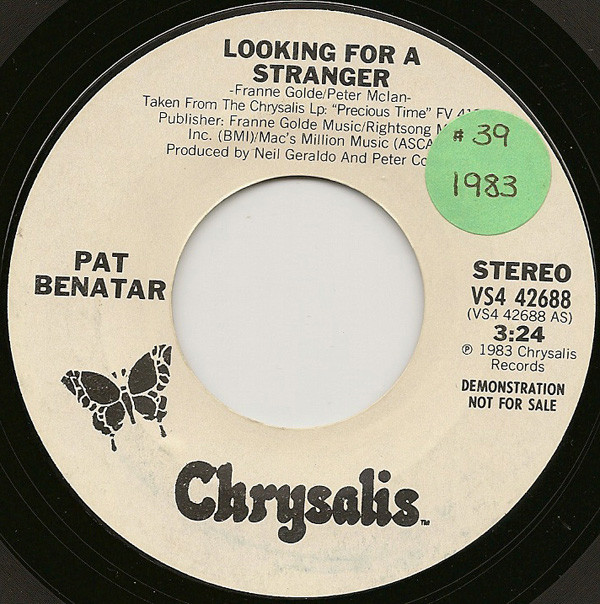 Accords et paroles Looking For A Stranger Pat Benatar