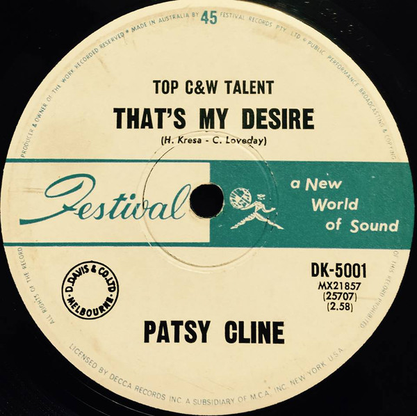 Accords et paroles Foolin' Around Patsy Cline