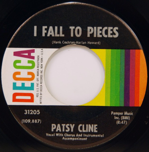 Accords et paroles I Fall To Pieces Patsy Cline