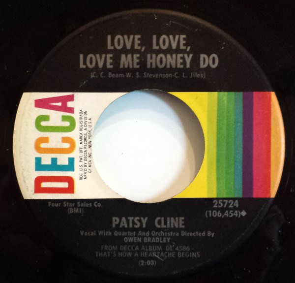 Accords et paroles Love Me Love Me Honey Do Patsy Cline