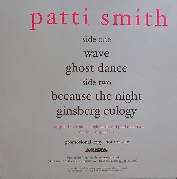 Accords et paroles Ghost Dance Patti Smith