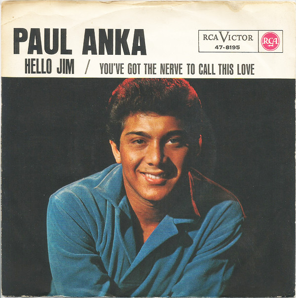 Accords et paroles Hello Jim Paul Anka