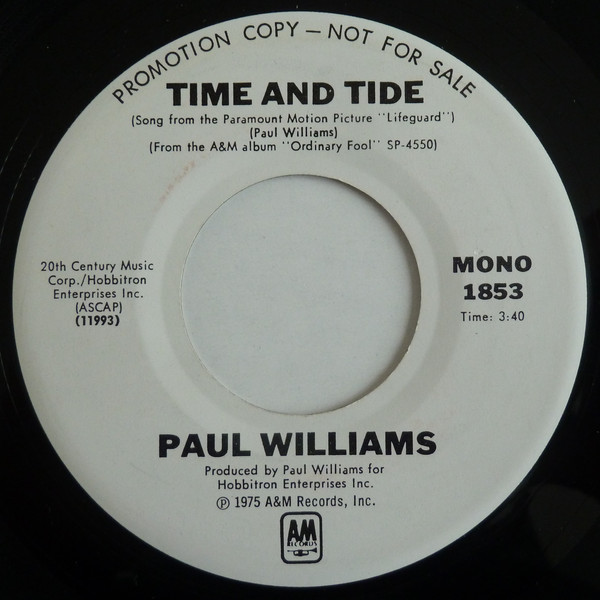 Accords et paroles Time And Tide Paul Williams