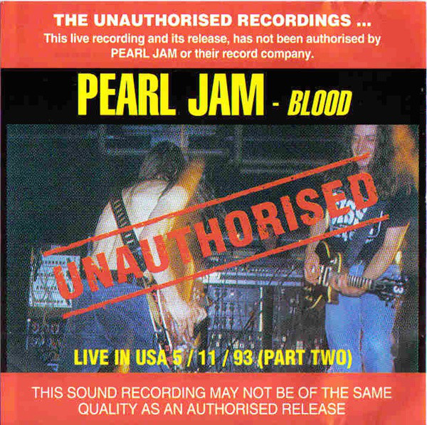 Accords et paroles Blood Pearl Jam