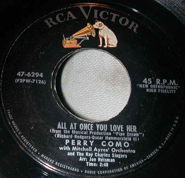 Accords et paroles All at once you love her Perry Como