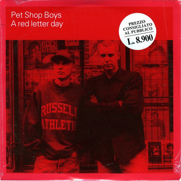 Accords et paroles A Red Letter Day Pet Shop Boys