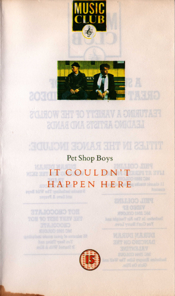 Accords et paroles It Couldnt Happen Here Pet Shop Boys