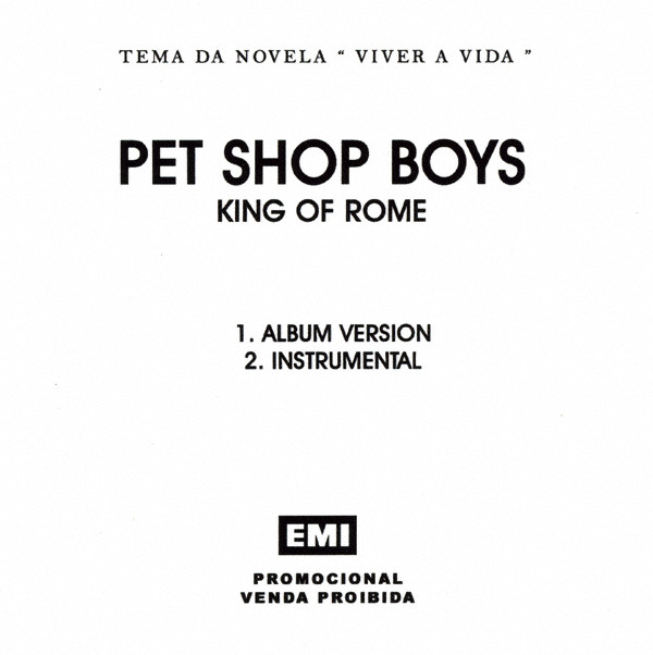 Accords et paroles King Of Rome Pet Shop Boys