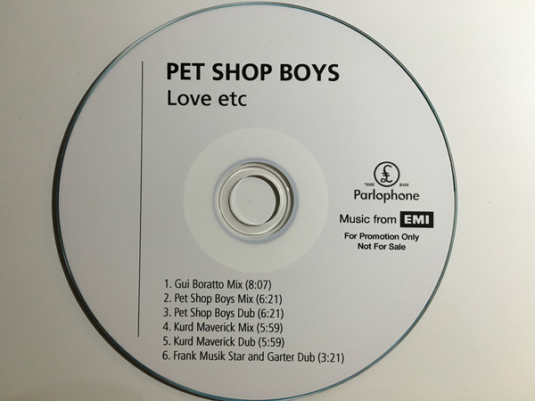 Accords et paroles Love Etc Pet Shop Boys