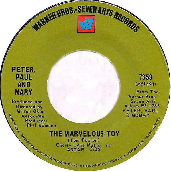 Accords et paroles The Marvelous Toy Peter, Paul and Mary
