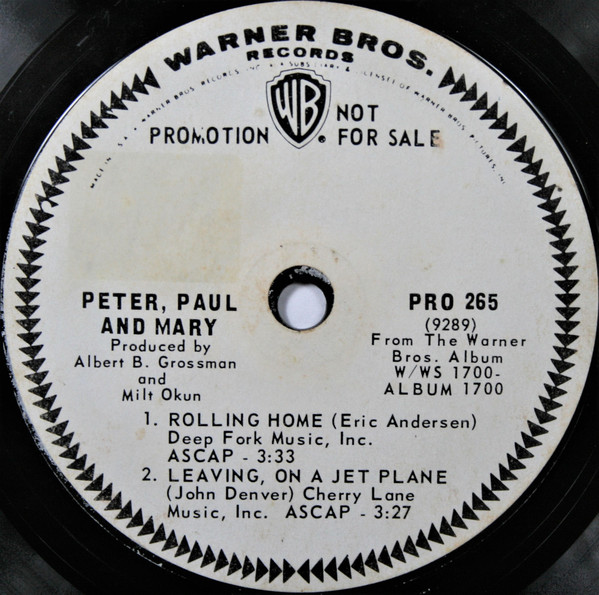Accords et paroles Rolling Home Peter, Paul and Mary